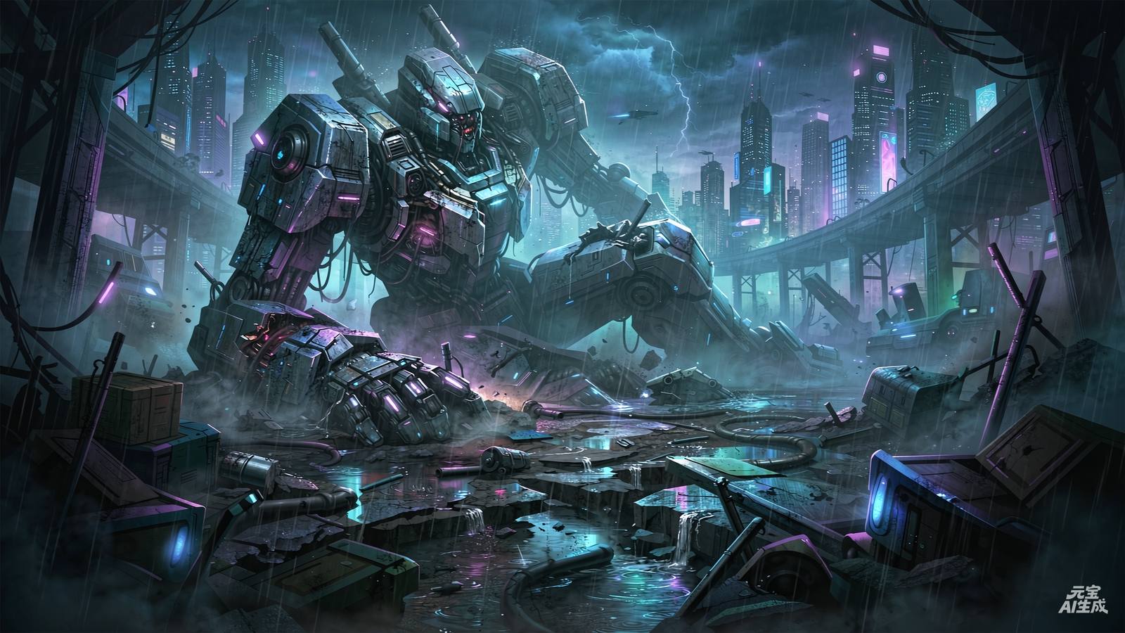 《星陨纪元》科幻机甲战术竞技游戏场景画面