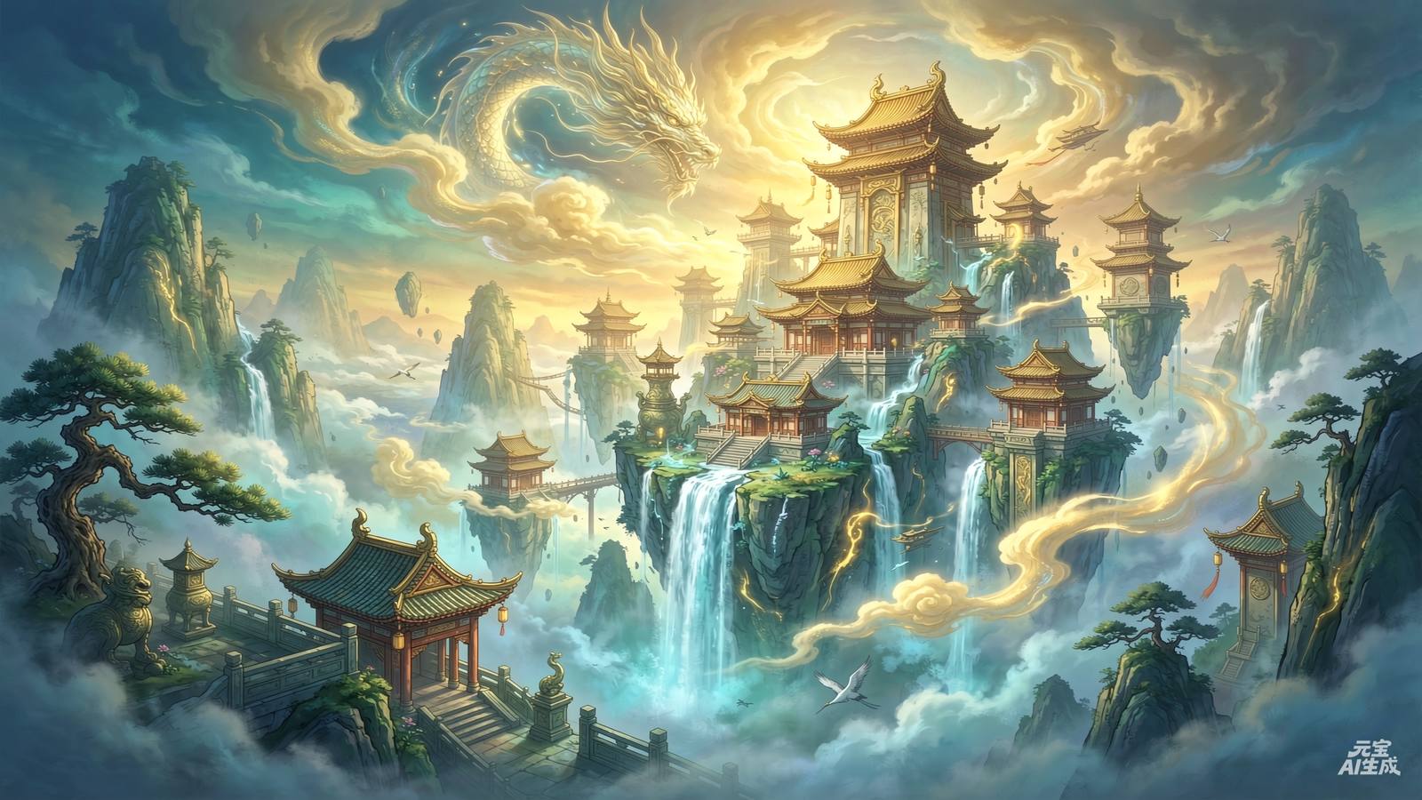 《九霄龙吟》国风仙侠 MMORPG游戏场景画面